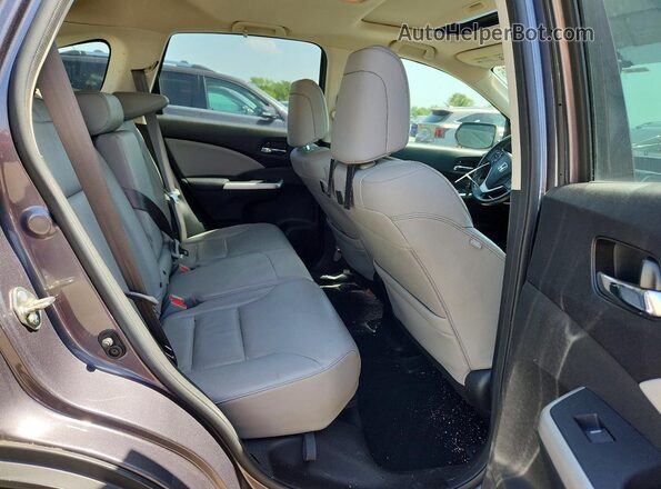 5J6RM4H78GL019970 2016 HONDA CR-V Gray Rear interior view