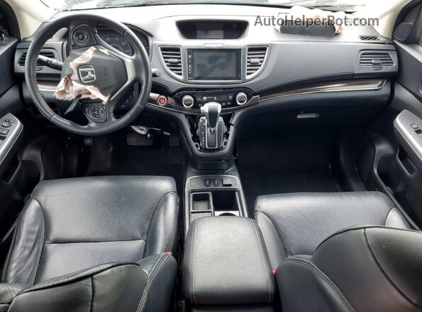 5J6RM4H78GL101939 2016 HONDA CR-V Gray Dashboard view