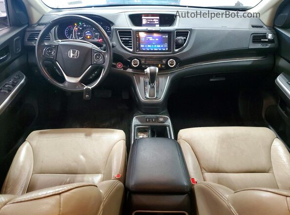 5J6RM4H90GL045738 2016 HONDA CR-V Белый Вид панели приборов