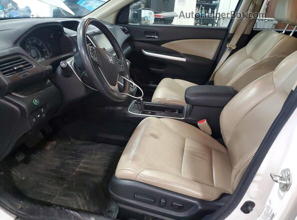 5J6RM4H90GL045738 2016 HONDA CR-V Белый Вид салона спереди