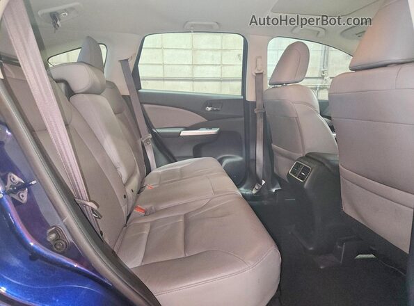 5J6RM4H92GL055073 2016 HONDA CR-V Blue Widok wnętrza z tyłu