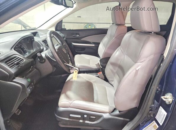 5J6RM4H92GL055073 2016 HONDA CR-V Blue Widok wnętrza z przodu