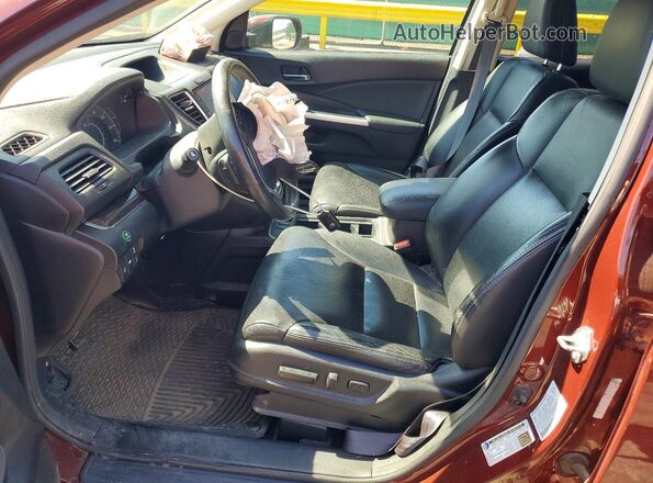 5J6RM4H94GL030739 2016 HONDA CR-V Burgundy Widok wnętrza z przodu