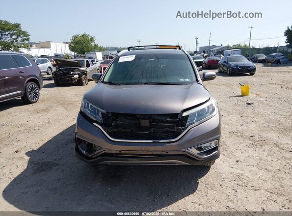 5J6RM4H95GL108400 2016 HONDA CR-V Brown Widok zestawu wskaźników