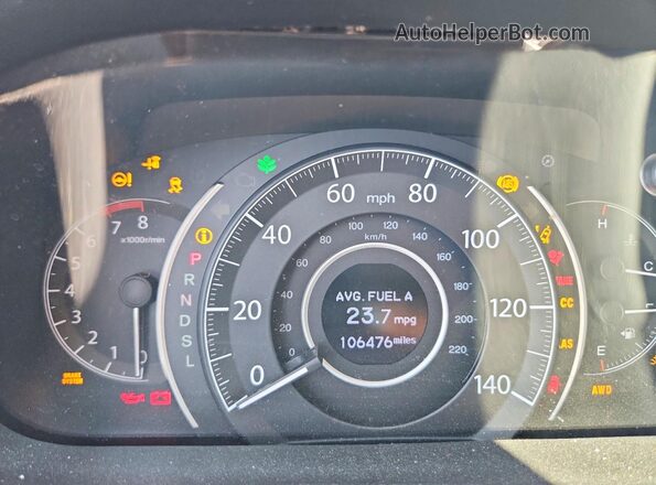 5J6RM4H97GL012736 2016 HONDA CR-V White Սարքավորումների վահանակի տեսք