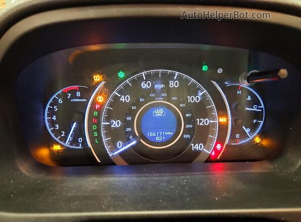 5J6RM4H97GL063802 2016 HONDA CR-V Gray ხელსაწყოთა პანელის ხედი