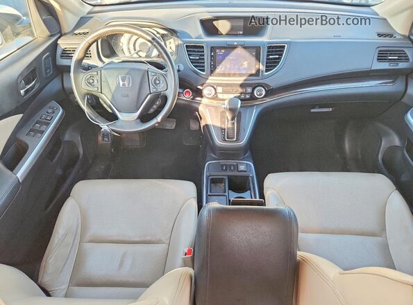 5J6RM4H98GL052842 2016 HONDA CR-V White Vista del salpicadero