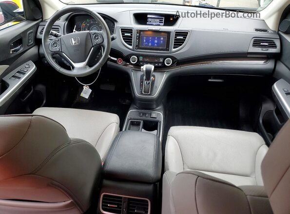 5J6RM4H98GL106110 2016 HONDA CR-V Бордовый Вид панели приборов