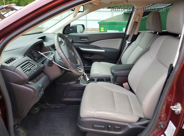 5J6RM4H98GL106110 2016 HONDA CR-V Бордовый Вид салона спереди