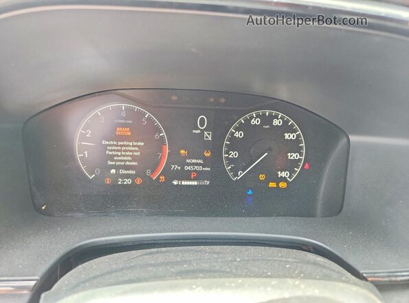 5J6RS3H24SL000829 2025 HONDA CR-V Угольный Вид щитка приборов