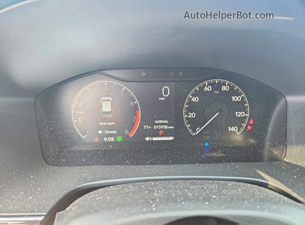 5J6RS4H40PL001815 2023 HONDA CR-V Blue Вид щитка приладів