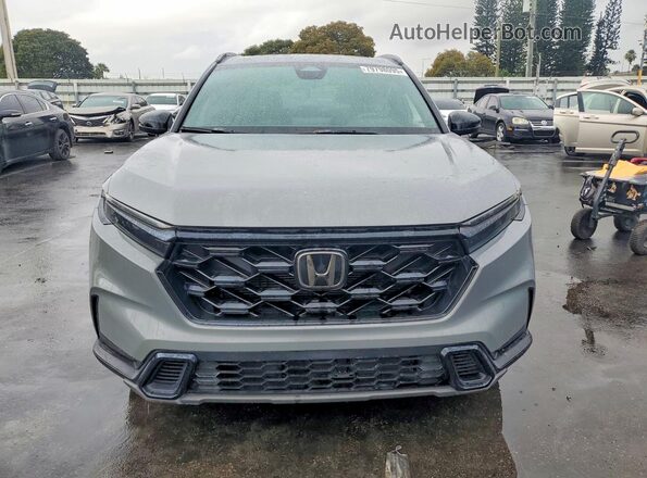 5J6RS5H52PL000390 2023 HONDA CR-V Gray Front view