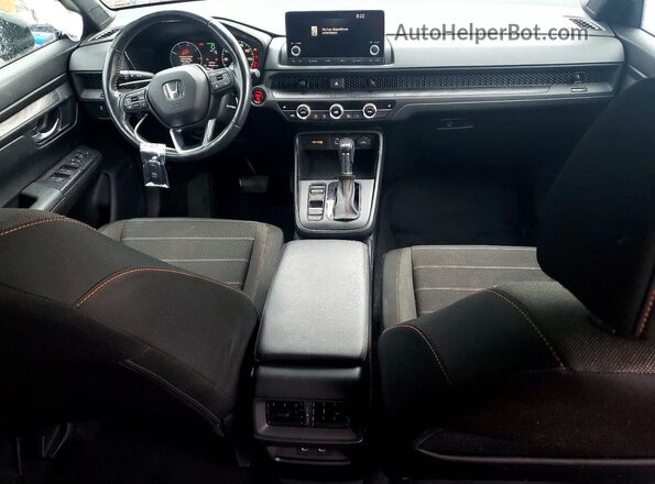 5J6RS5H52PL000390 2023 HONDA CR-V Gray Dashboard view