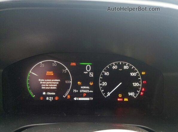 5J6RS5H52PL000390 2023 HONDA CR-V Gray Instrument cluster view