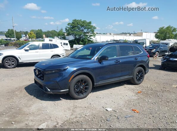 5J6RS6H83RL031232 2024 HONDA CR-V Dark Blue Առջևի ձախ երեք քառորդ տեսարան