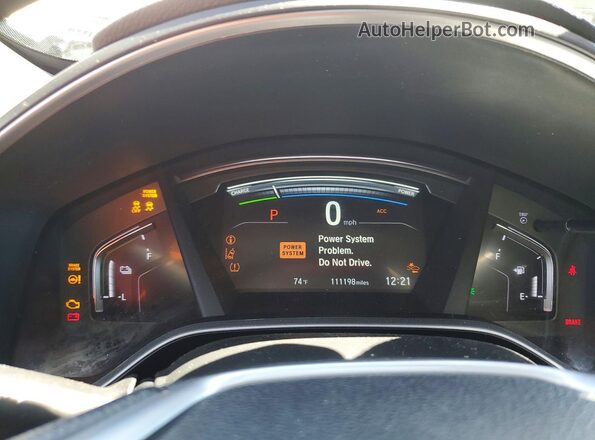 5J6RT6H57NL047673 2022 HONDA CR-V White Instrument cluster view