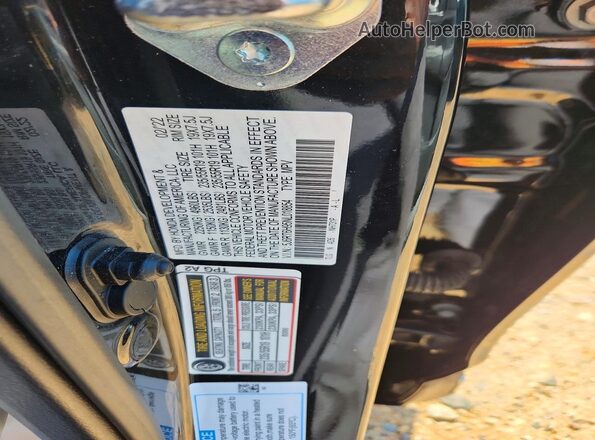 5J6RT6H95NL018854 2022 HONDA CR-V Black VIN sticker view