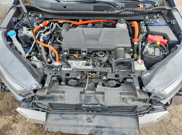 5J6RT6H97NL010075 2022 HONDA CR-V Blue ძრავის განყოფილების ხედი
