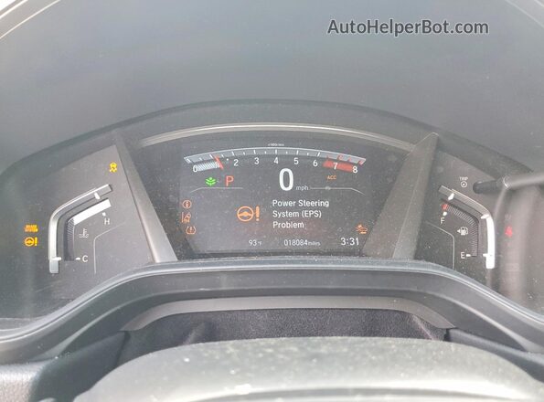 5J6RW1H20LL004659 2020 HONDA CR-V Red Instrument cluster view