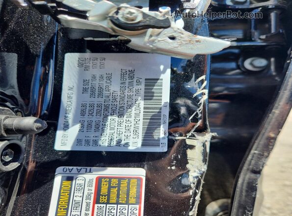 5J6RW1H21ML004476 2021 HONDA CR-V Black Vista de la etiqueta del VIN