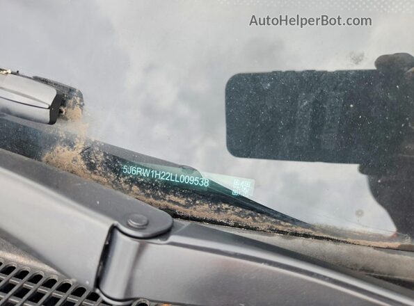 5J6RW1H22LL009538 2020 HONDA CR-V Charcoal VIN կոդի պիտակի տեսք