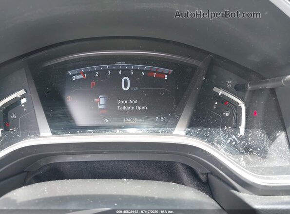 5J6RW1H50KA035074 2019 HONDA CR-V Gray Вид задніх сидінь