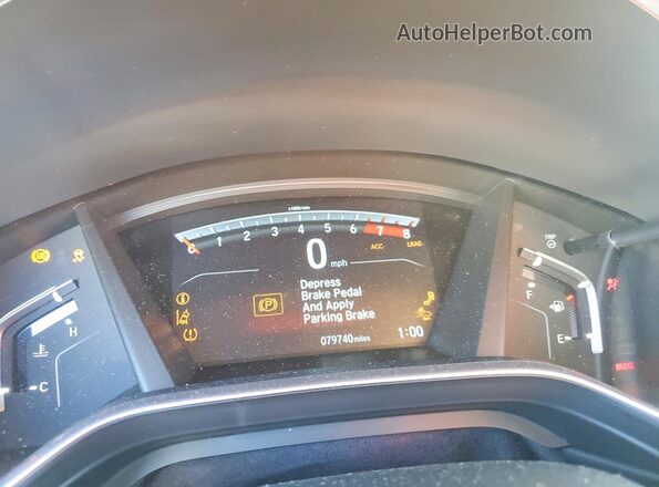 5J6RW1H51KA034449 2019 HONDA CR-V Угольный Вид щитка приборов