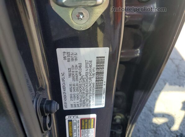 5J6RW1H51KA034449 2019 HONDA CR-V Угольный Вид подкапотного пространства