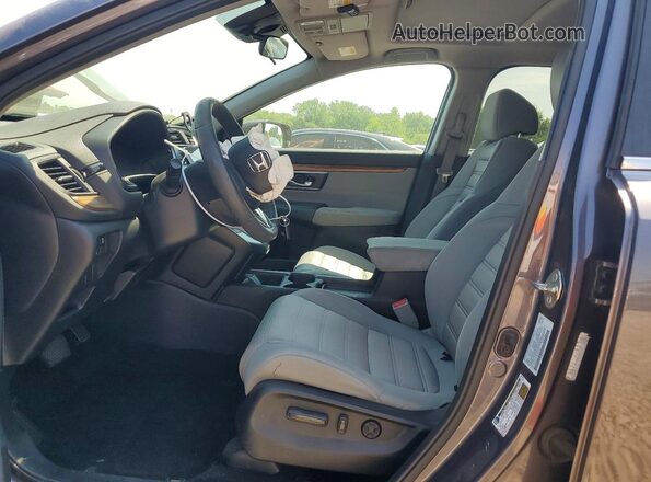5J6RW1H52JL004931 2018 HONDA CR-V Серый Вид салона спереди