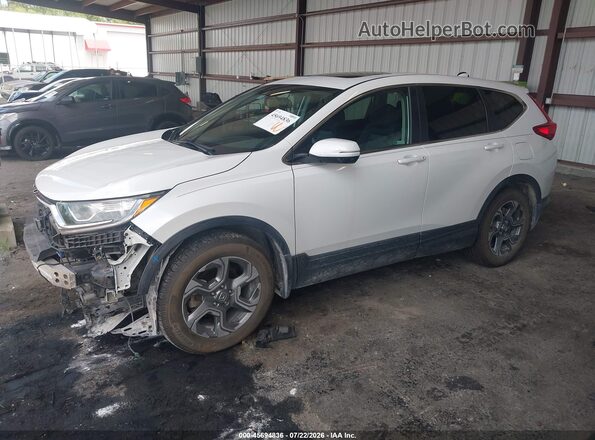 5J6RW1H52KA025517 2019 HONDA CR-V Белый Передняя левая четверть