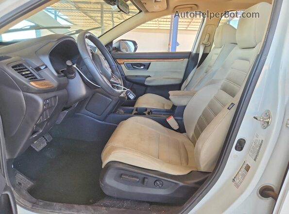 5J6RW1H53KA046389 2019 HONDA CR-V White Widok wnętrza z przodu