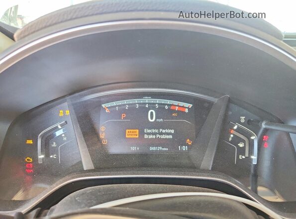 5J6RW1H53KA046389 2019 HONDA CR-V White Widok zestawu wskaźników