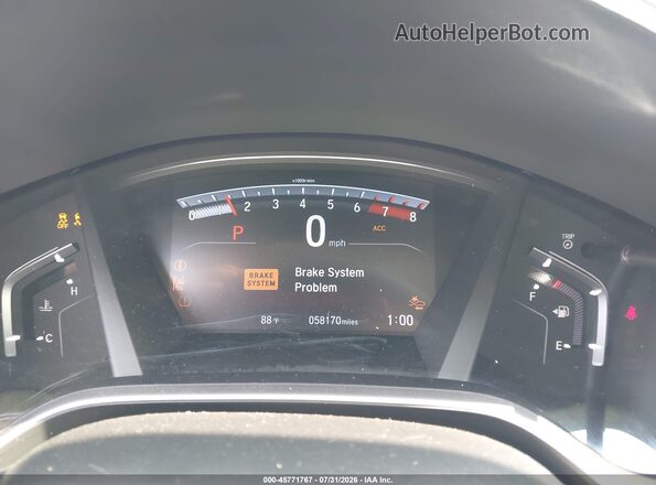 5J6RW1H54KA031190 2019 HONDA CR-V White Vista de los asientos traseros