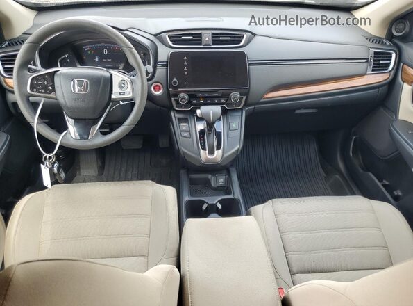 5J6RW1H55HL014251 2017 HONDA CR-V Бежевый Вид панели приборов