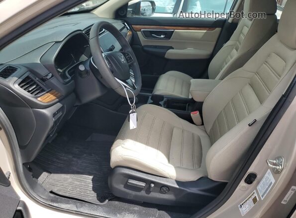 5J6RW1H55HL014251 2017 HONDA CR-V Бежевый Вид салона спереди