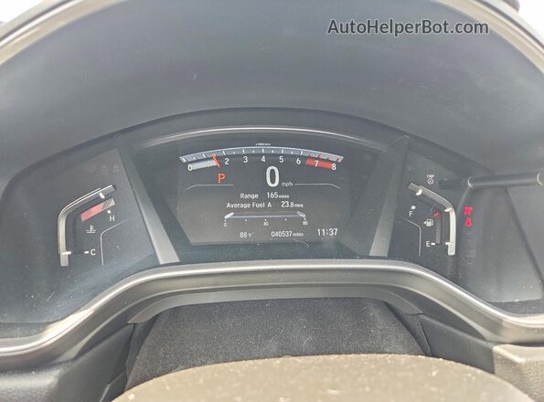 5J6RW1H55KA006377 2019 HONDA CR-V White ხელსაწყოთა პანელის ხედი
