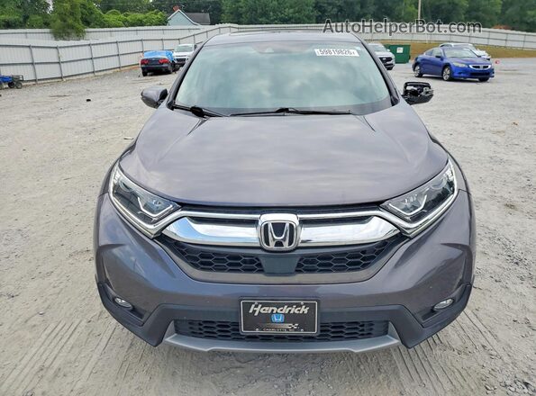 5J6RW1H55KA036236 2019 HONDA CR-V Gray Front view