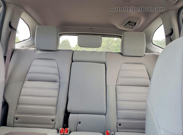 5J6RW1H55KA036236 2019 HONDA CR-V Gray Rear seats view