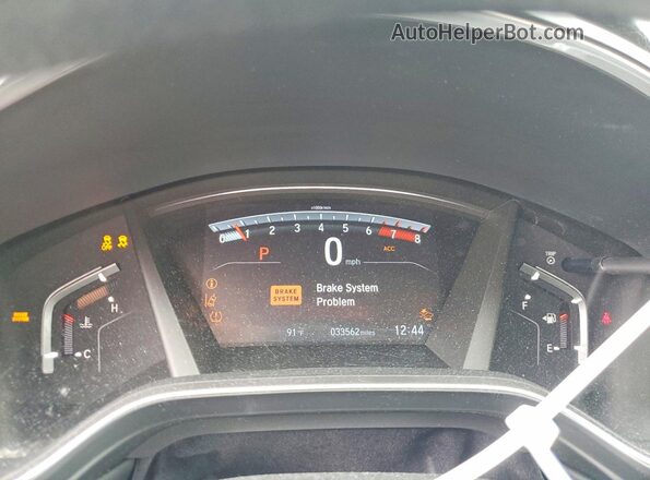 5J6RW1H55KA036236 2019 HONDA CR-V Gray Instrument cluster view
