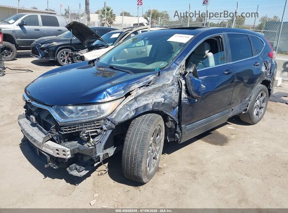 5J6RW1H56KA011961 2019 HONDA CR-V Blue Առջևի ձախ երեք քառորդ տեսարան