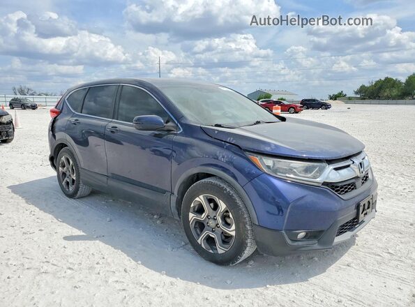 5J6RW1H56KA028100 2019 HONDA CR-V Blue Delantero derecho