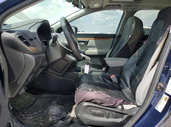 5J6RW1H56KA028100 2019 HONDA CR-V Blue Vista interior delantera
