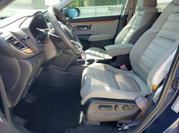 5J6RW1H59KA003045 2019 HONDA CR-V Синий Вид салона спереди