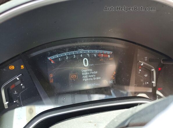 5J6RW1H5XJL000500 2018 HONDA CR-V Red Instrument cluster view