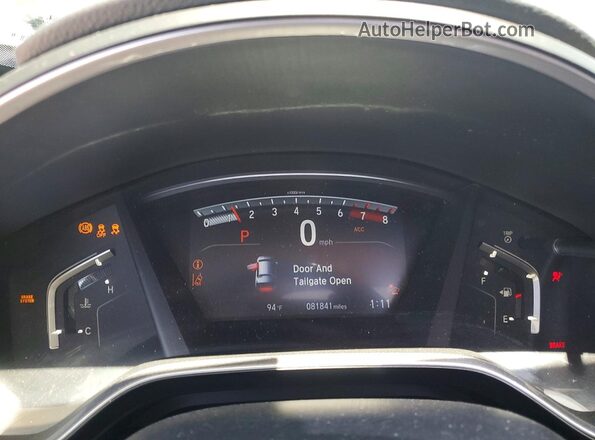 5J6RW1H80KA039703 2019 HONDA CR-V Gray Instrument cluster view