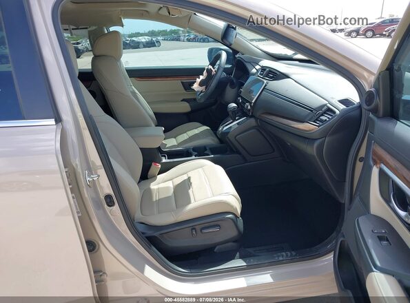 5J6RW1H80KL001277 2019 HONDA CR-V Beige Вид салону спереду