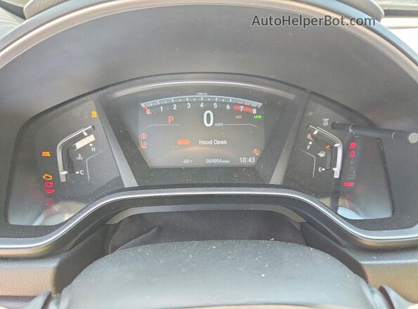 5J6RW1H81MA001058 2021 HONDA CR-V Gray Instrument cluster view