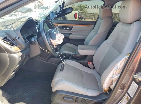 5J6RW1H83KA018909 2019 HONDA CR-V Серый Вид салона спереди