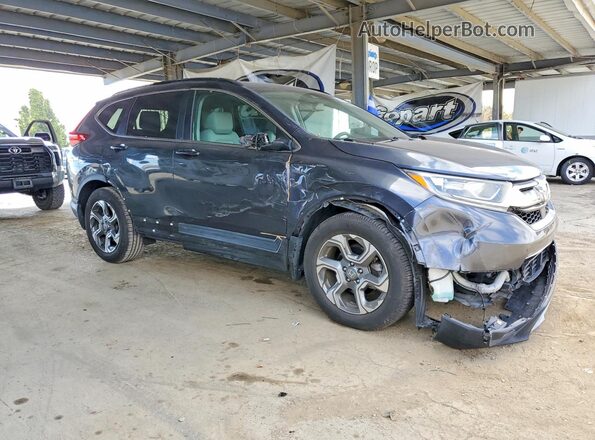 5J6RW1H85KA014151 2019 HONDA CR-V Gray Delantero derecho