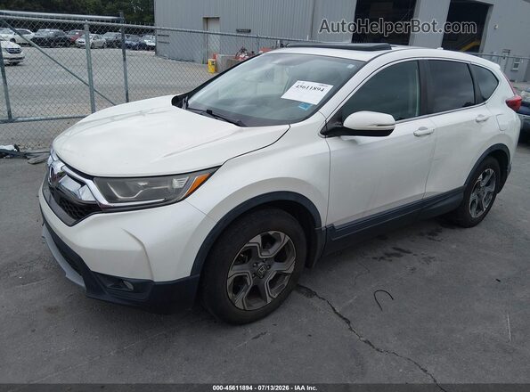 5J6RW1H87HL004833 2017 HONDA CR-V White Առջևի ձախ երեք քառորդ տեսարան